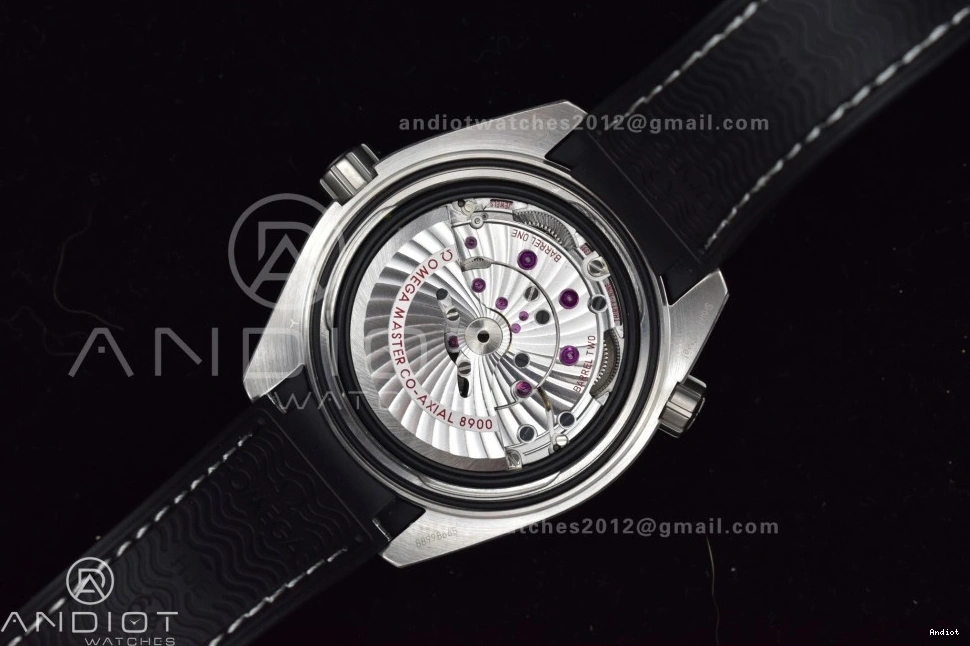 Rubber A8900 Planet Black Edition Ocean on VSF Strap 1:1 Best Clone Dial Super Bezel Gray SS 43.5mm Gray 0103